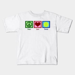 Peace Love Tennis Kids T-Shirt